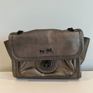 Coach Ranger Flap Crossbody Bag in Metallic